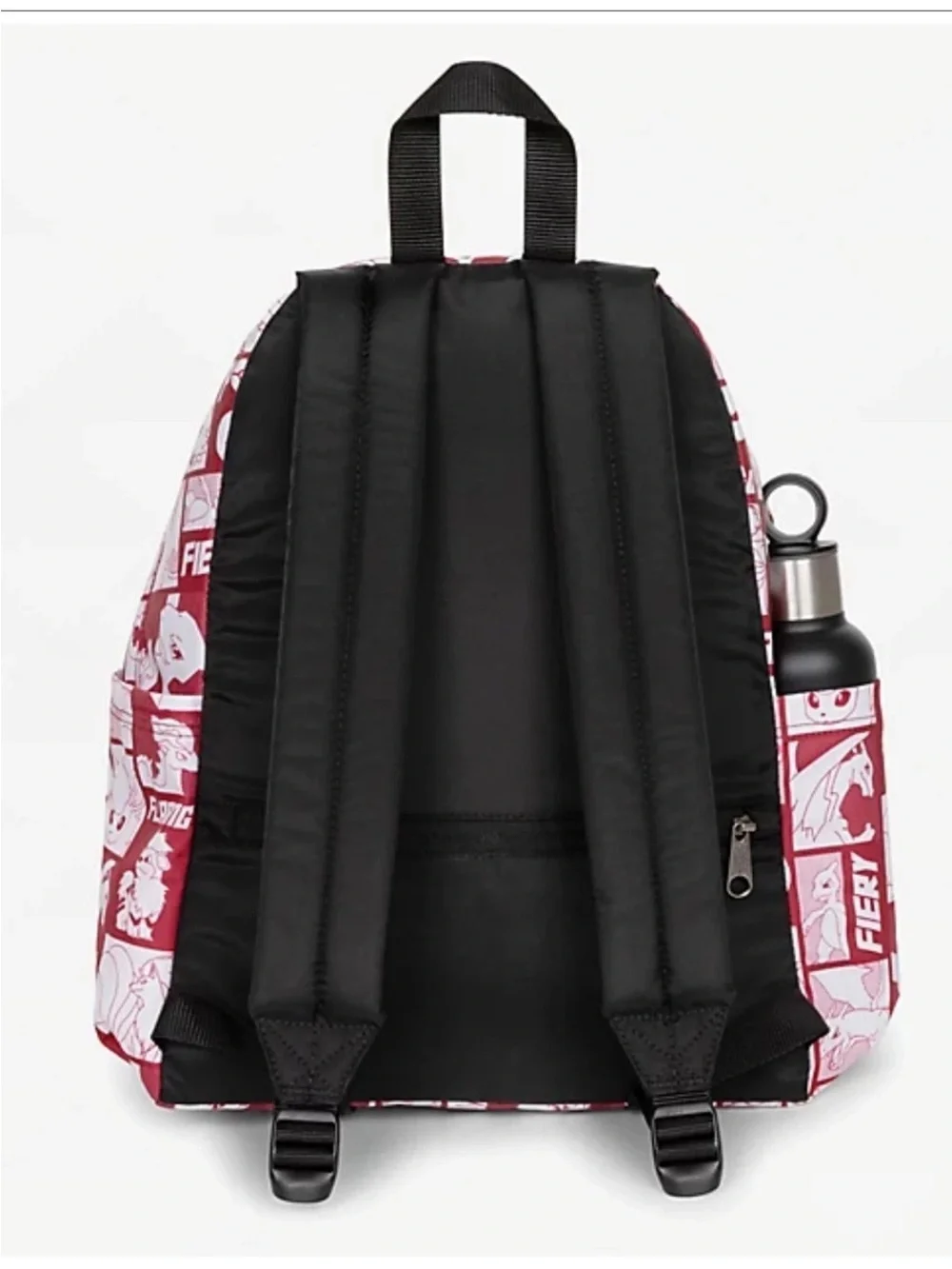 EASTPAK x Pokémon Graphic Print Backpack Red/White Zip Front Pocket Bottle